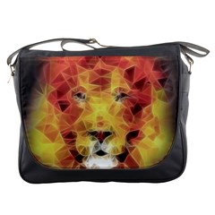 Fractal Lion Messenger Bags by Nexatart