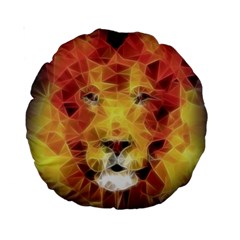 Fractal Lion Standard 15  Premium Round Cushions by Nexatart