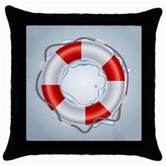 Spare Tire Icon Vector Throw Pillow Case (black) by Nexatart