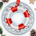 Spare Tire Icon Vector Ornament (Round Filigree) Front