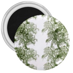 Trees Tile Horizonal 3  Magnets by Nexatart