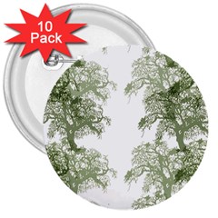 Trees Tile Horizonal 3  Buttons (10 Pack)  by Nexatart