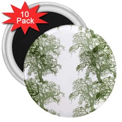 Trees Tile Horizonal 3  Magnets (10 Pack)  by Nexatart