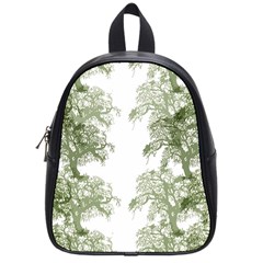 Trees Tile Horizonal School Bag (small) by Nexatart