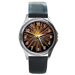 Pyrotechnics Thirty Eight Round Metal Watch by Nexatart