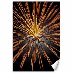 Pyrotechnics Thirty Eight Canvas 24  X 36  by Nexatart