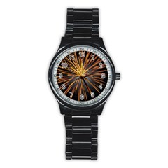 Pyrotechnics Thirty Eight Stainless Steel Round Watch by Nexatart