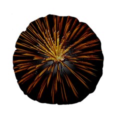 Pyrotechnics Thirty Eight Standard 15  Premium Flano Round Cushions by Nexatart