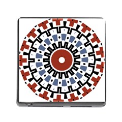 Mandala Art Ornament Pattern Memory Card Reader (square)