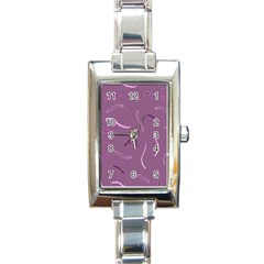 Plumelet Pen Ethnic Elegant Hippie Rectangle Italian Charm Watch