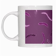 Plumelet Pen Ethnic Elegant Hippie White Mugs