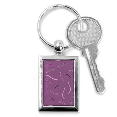 Plumelet Pen Ethnic Elegant Hippie Key Chains (Rectangle) 