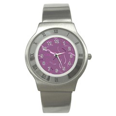 Plumelet Pen Ethnic Elegant Hippie Stainless Steel Watch by Nexatart