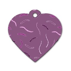 Plumelet Pen Ethnic Elegant Hippie Dog Tag Heart (One Side)