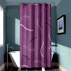 Plumelet Pen Ethnic Elegant Hippie Shower Curtain 36  X 72  (stall)  by Nexatart