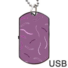 Plumelet Pen Ethnic Elegant Hippie Dog Tag USB Flash (One Side)