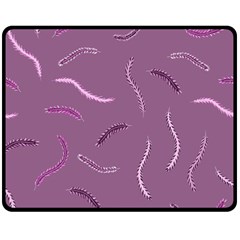 Plumelet Pen Ethnic Elegant Hippie Double Sided Fleece Blanket (Medium) 