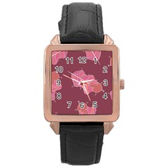 Plumelet Pen Ethnic Elegant Hippie Rose Gold Leather Watch  by Nexatart