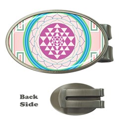 Mandala Design Arts Indian Money Clips (oval)  by Nexatart