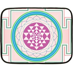 Mandala Design Arts Indian Fleece Blanket (mini) by Nexatart