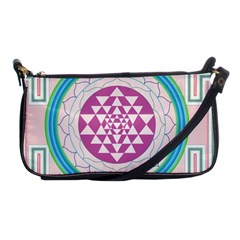 Mandala Design Arts Indian Shoulder Clutch Bags by Nexatart