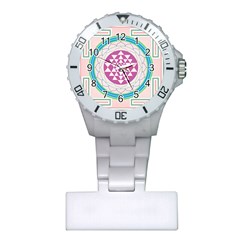 Mandala Design Arts Indian Plastic Nurses Watch by Nexatart