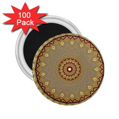 Mandala Art Ornament Pattern 2 25  Magnets (100 Pack)  by Nexatart