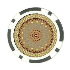 Mandala Art Ornament Pattern Poker Chip Card Guard