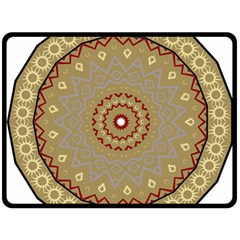 Mandala Art Ornament Pattern Fleece Blanket (large)  by Nexatart