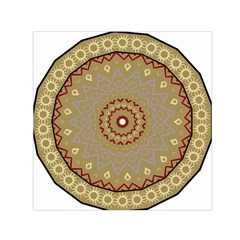 Mandala Art Ornament Pattern Small Satin Scarf (square) by Nexatart