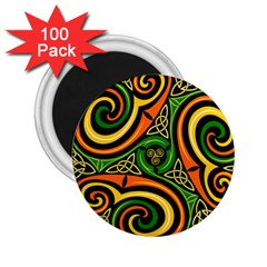 Celtic Celts Circle Color Colors 2 25  Magnets (100 Pack)  by Nexatart