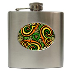 Celtic Celts Circle Color Colors Hip Flask (6 Oz) by Nexatart