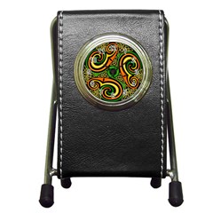 Celtic Celts Circle Color Colors Pen Holder Desk Clocks