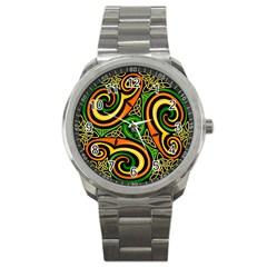 Celtic Celts Circle Color Colors Sport Metal Watch by Nexatart