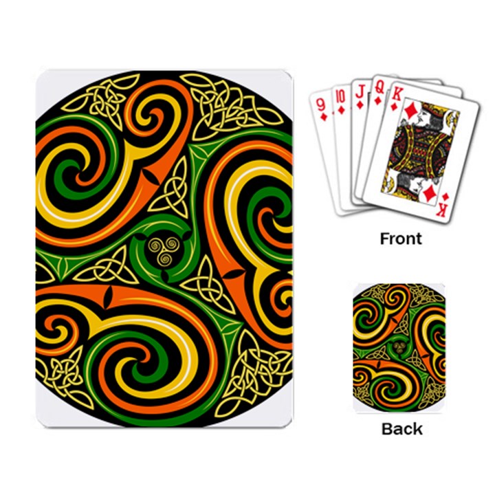 Celtic Celts Circle Color Colors Playing Card