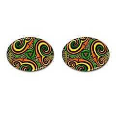 Celtic Celts Circle Color Colors Cufflinks (Oval)