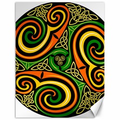 Celtic Celts Circle Color Colors Canvas 12  X 16   by Nexatart