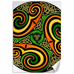 Celtic Celts Circle Color Colors Canvas 24  X 36  by Nexatart