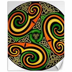 Celtic Celts Circle Color Colors Canvas 11  X 14   by Nexatart