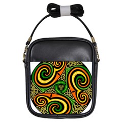 Celtic Celts Circle Color Colors Girls Sling Bags