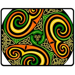 Celtic Celts Circle Color Colors Fleece Blanket (Medium) 