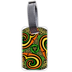 Celtic Celts Circle Color Colors Luggage Tags (two Sides) by Nexatart