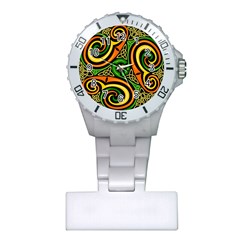 Celtic Celts Circle Color Colors Plastic Nurses Watch by Nexatart