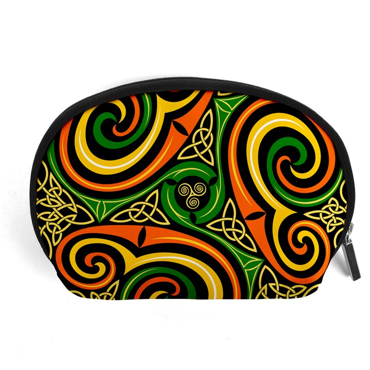 Celtic Celts Circle Color Colors Accessory Pouches (Large) 