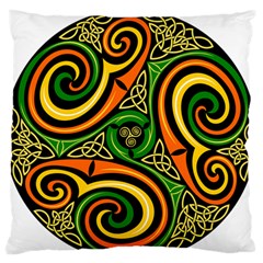 Celtic Celts Circle Color Colors Large Flano Cushion Case (one Side) by Nexatart