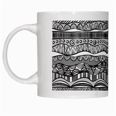 Ethno Seamless Pattern White Mugs by Nexatart