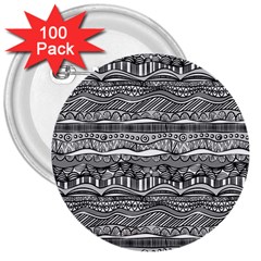 Ethno Seamless Pattern 3  Buttons (100 Pack)  by Nexatart