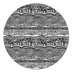 Ethno Seamless Pattern Magnet 5  (round) by Nexatart