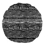 Ethno Seamless Pattern Large 18  Premium Flano Round Cushions Back