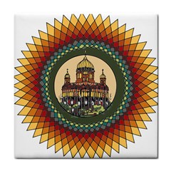 Building Mandala Palace Tile Coasters by Nexatart